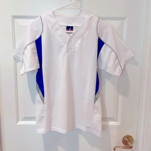 NWOT Alleson 2-Button Youth Baseball Shirt